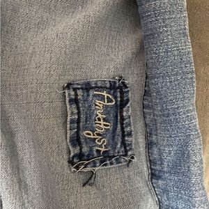Amethyst blue Jean jacket. Size 1x.
